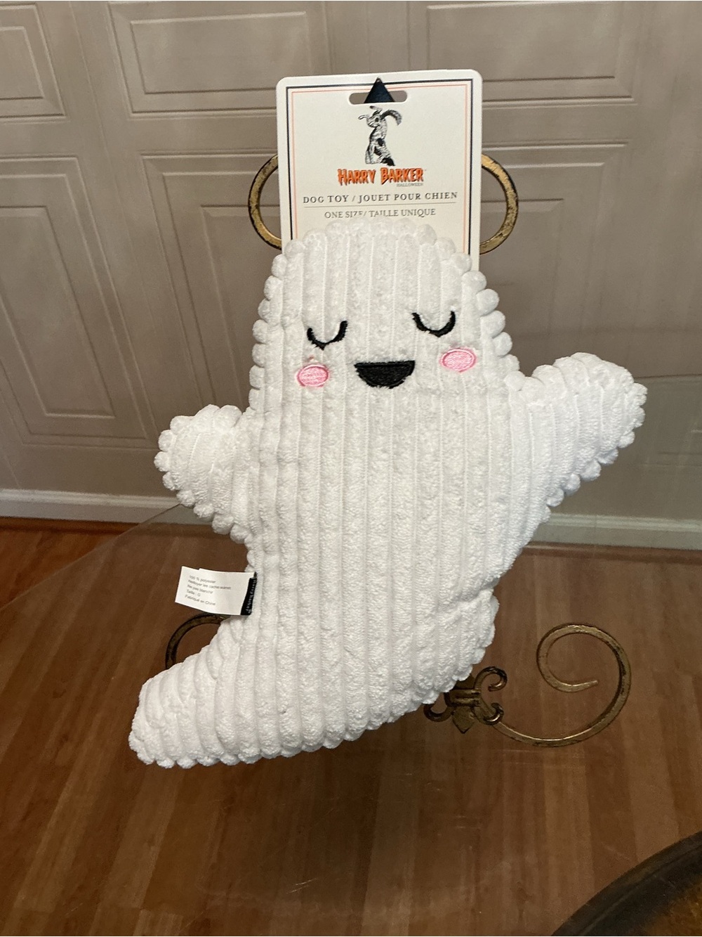 New Harry Barker |  Halloween 🎃 Ghost 👻 Batt With |  Squeaky Plush Dog Toy  10”